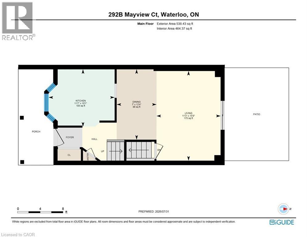 Floor plan - 292 Mayview Court Unit# B, Waterloo, ON - Other