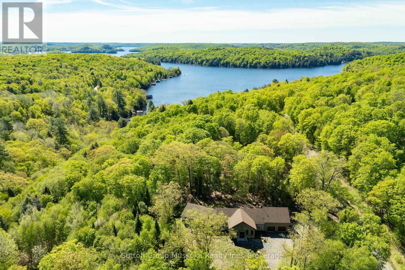 Main part of the lake from private bay - 236 Hoodstown Road, Huntsville (Stisted), ON - Outdoor With Body Of Water With View