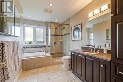 New custom ensuite with heated flooring and custom shower -