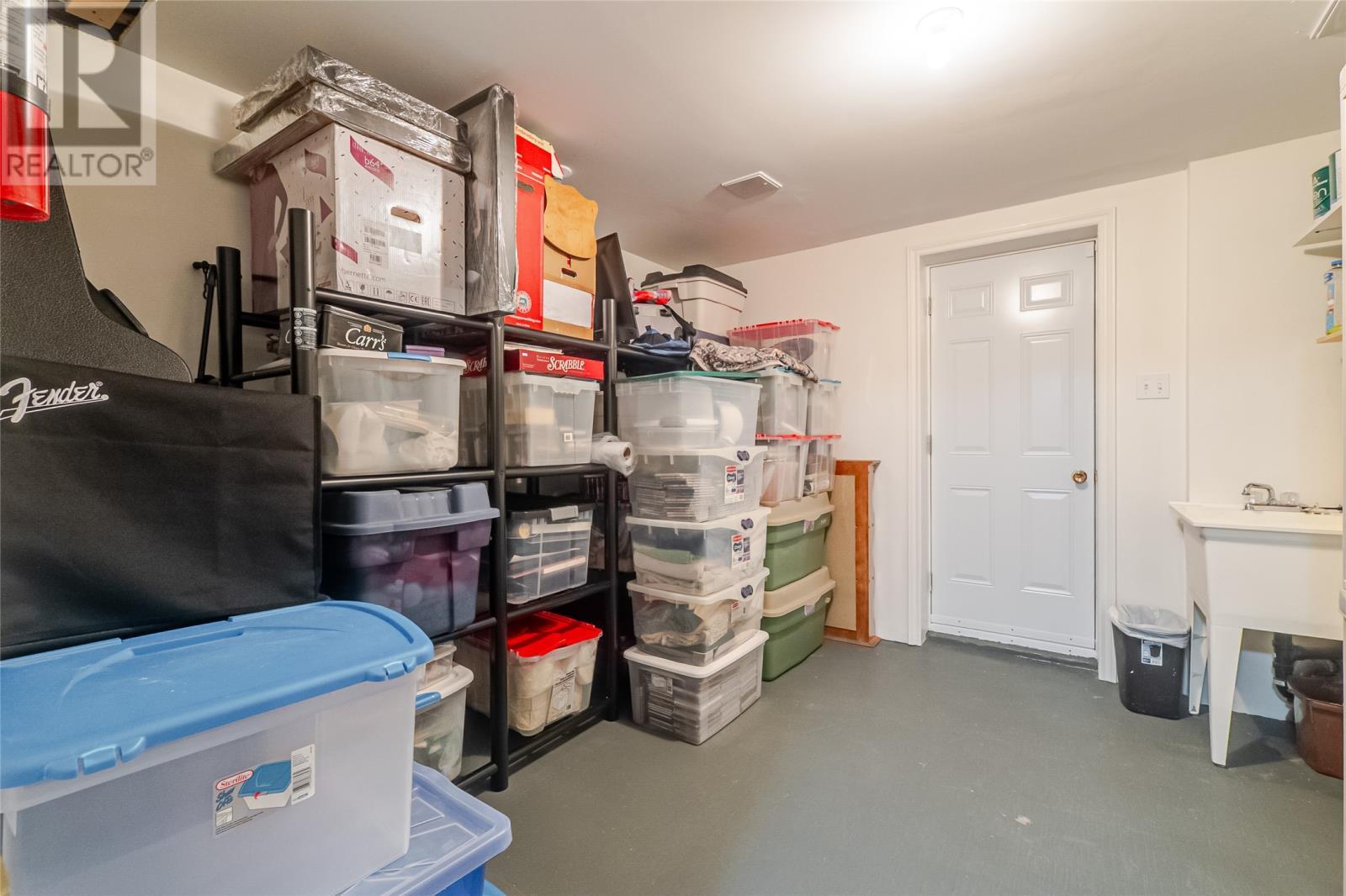 Storage room with laundry tub - 131-139 Marine Drive, Logy Bay, Middle Cove, Outer Cove, NL - Indoor
