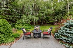 Tranquil seating area at the front -