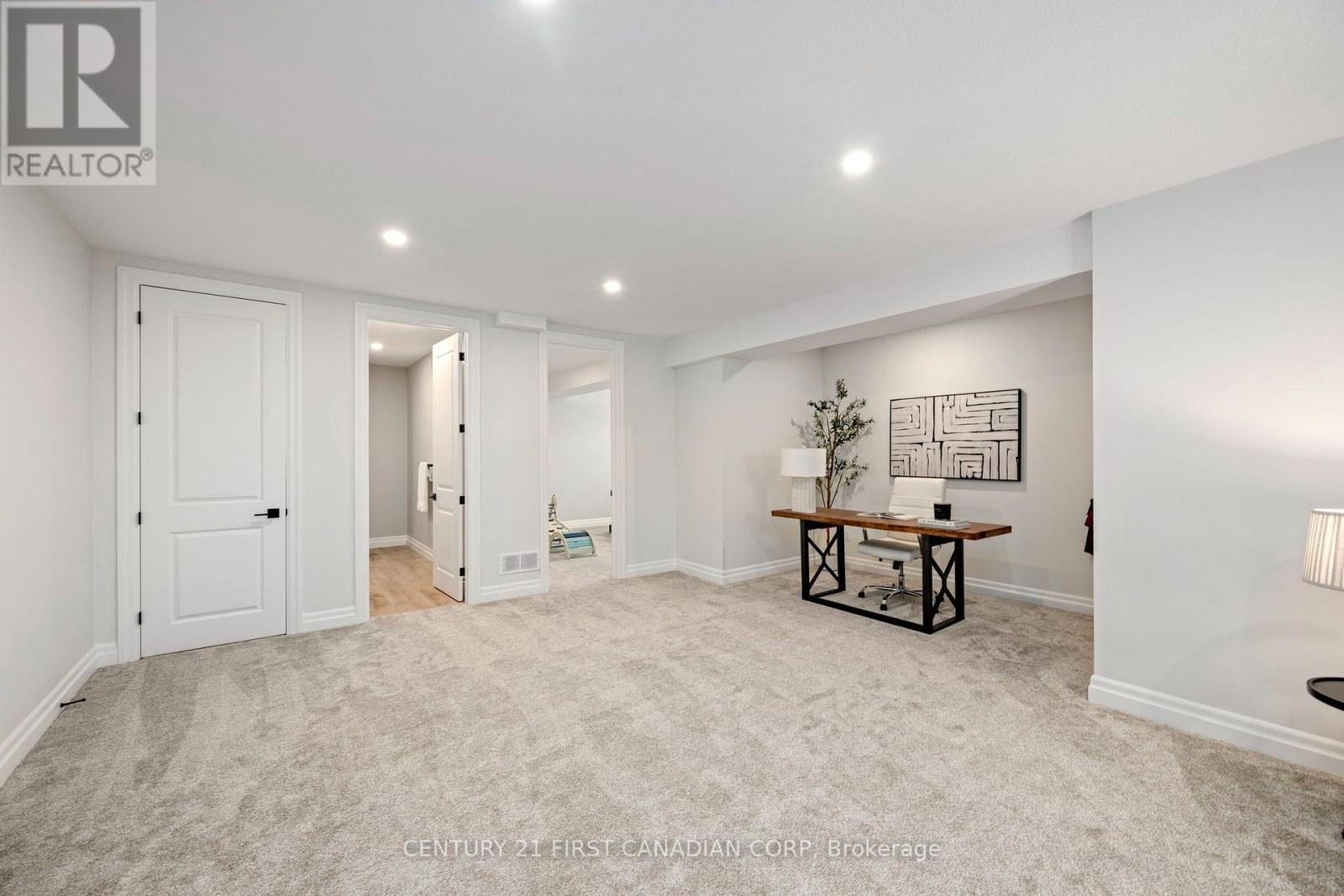 Basement office view - 126 Aspen Circle, Thames Centre, ON - Indoor