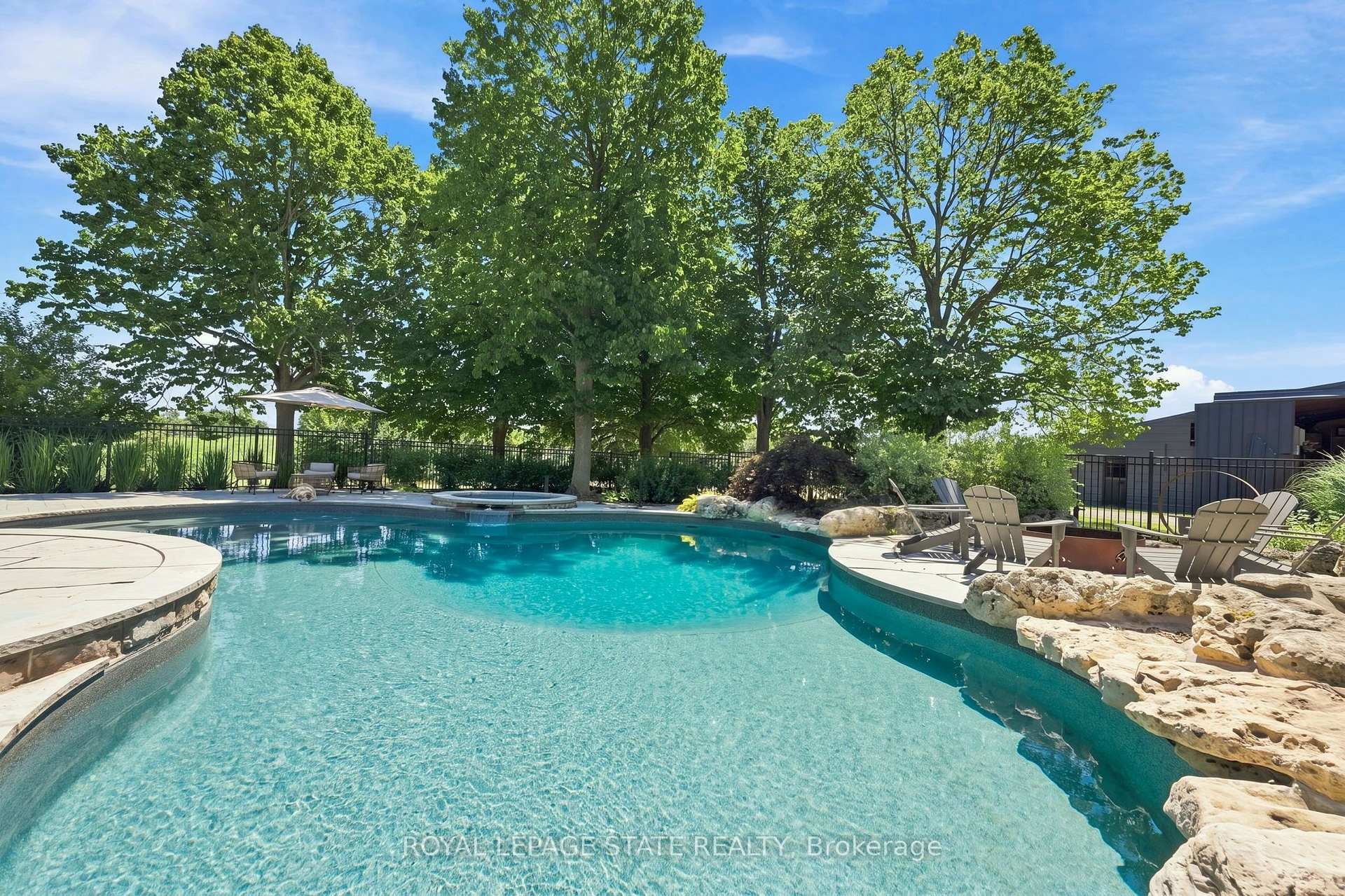 62 Thompson Road, Brantford, ON - Outdoor With In Ground Pool With Backyard