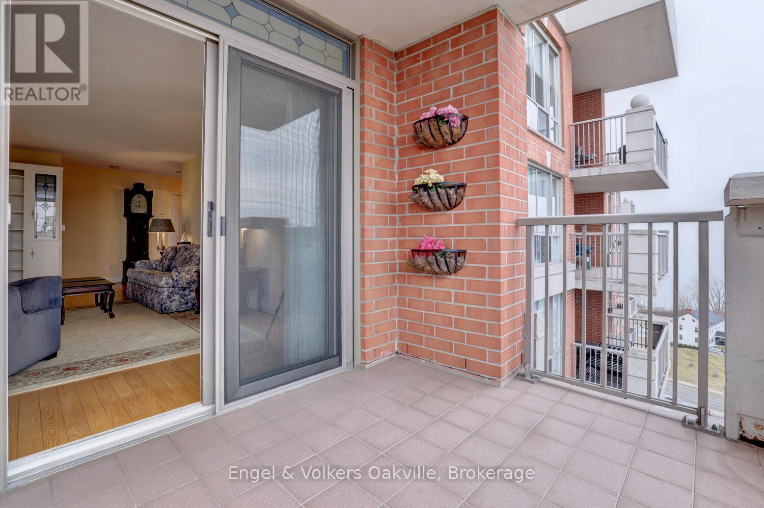 Balcony - 1402 - 442 Maple Avenue, Burlington (Brant), ON - Outdoor With Balcony With Exterior
