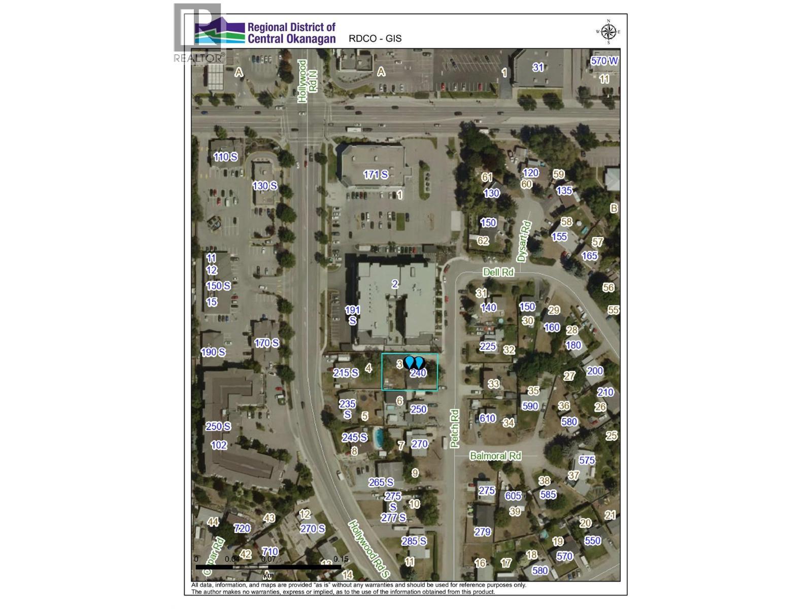 Aerial view - 240 Petch Road, Kelowna, BC - Other