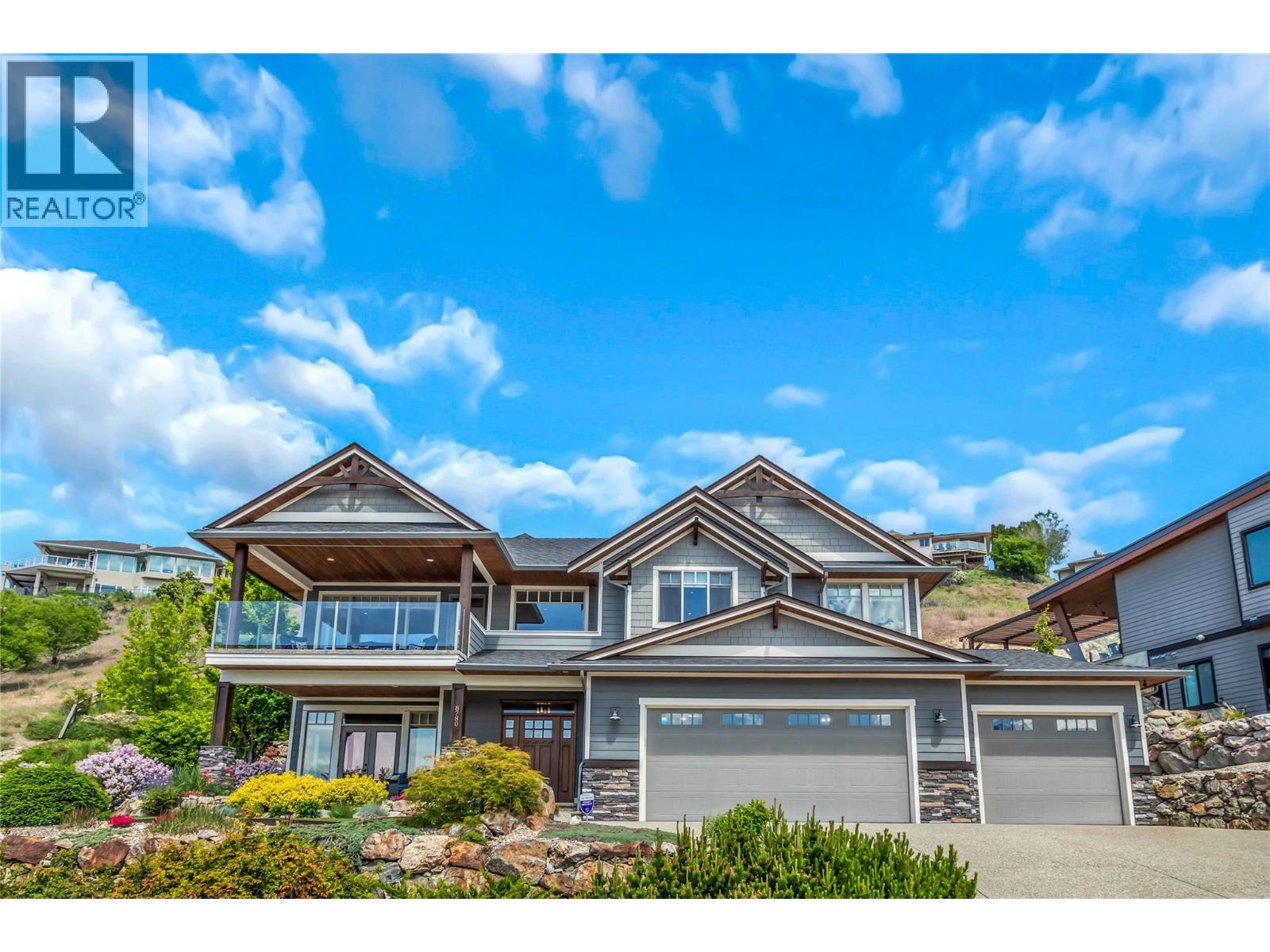 8780 Braeburn Drive, Coldstream, BC - Outdoor With Balcony With Facade
