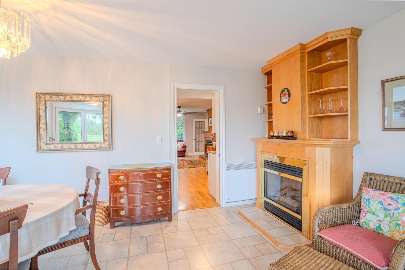 78 Lady Slipper Lane, Murray River, PE - Indoor Photo Showing Living Room With Fireplace