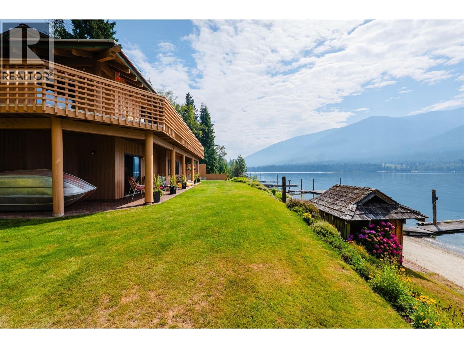 6714 3A Highway, Nelson, BC - Outdoor With Body Of Water With Deck Patio Veranda
