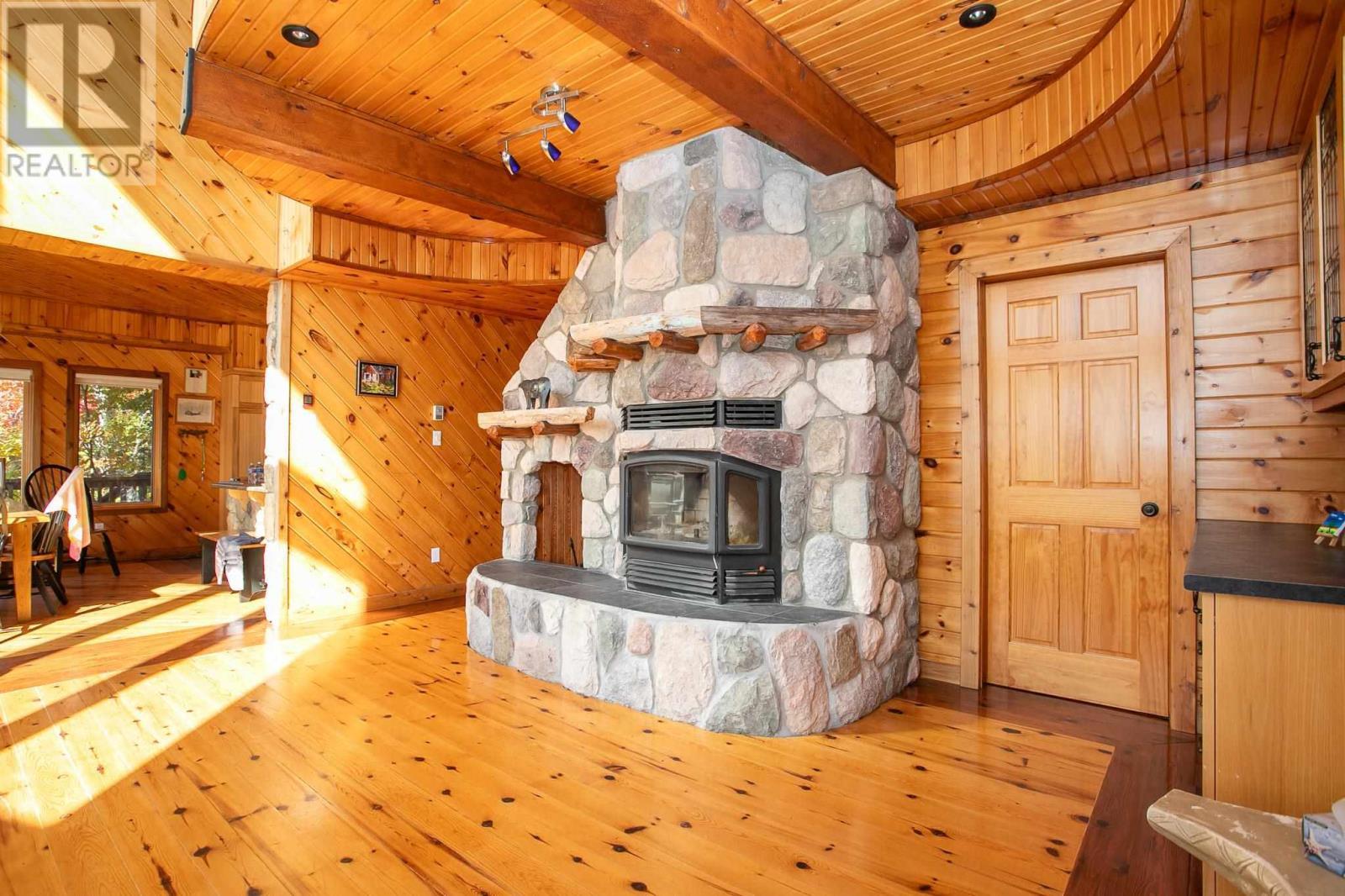 710 Trout Lake, Heyden, ON - Indoor With Fireplace