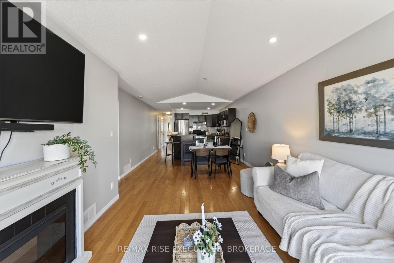 2030 Swanfield Street, Kingston (East Gardiners Rd), ON - Indoor Photo Showing Living Room With Fireplace