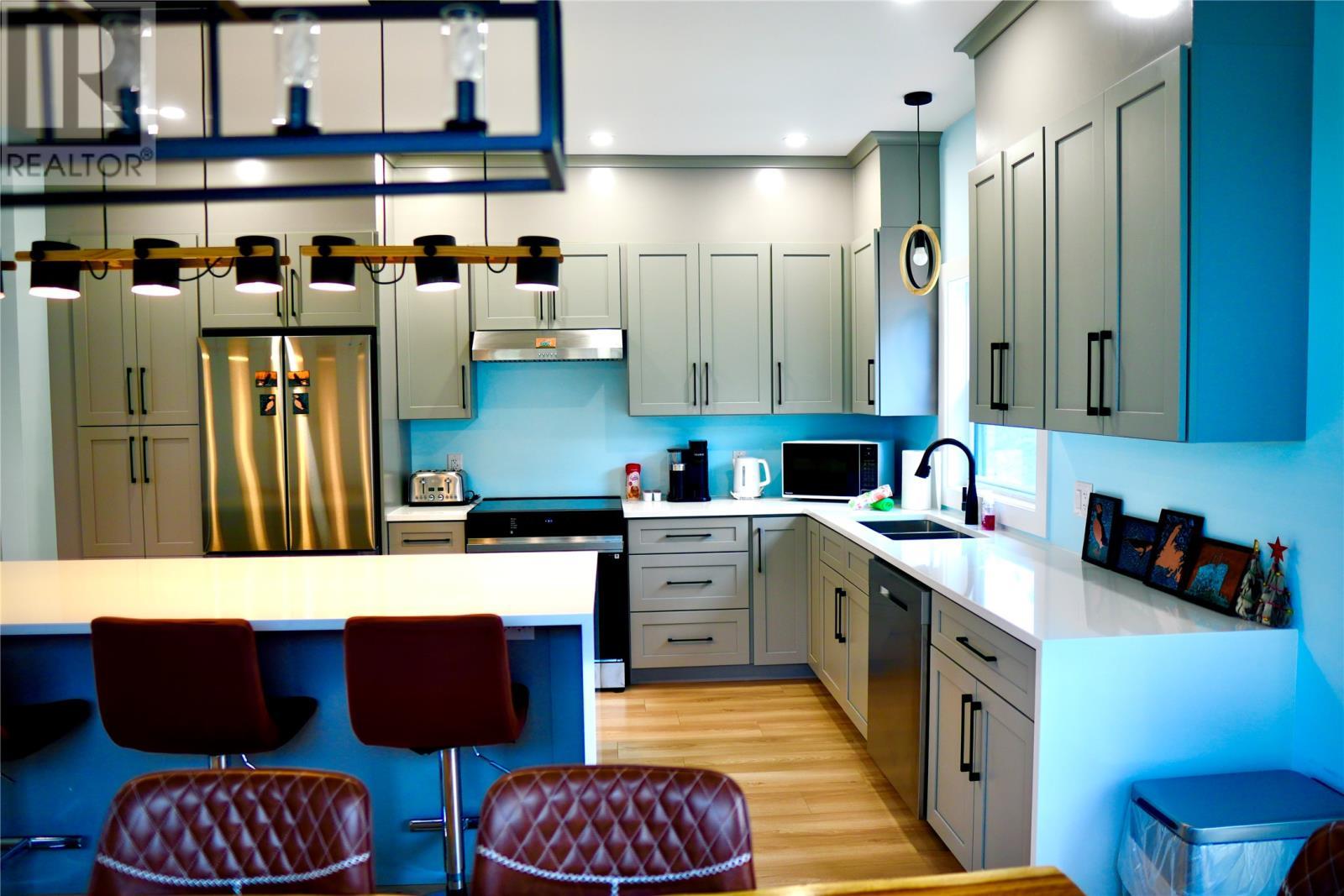 70 Island Cove Road, Bay Bulls, NL - Indoor Photo Showing Kitchen With Double Sink With Upgraded Kitchen
