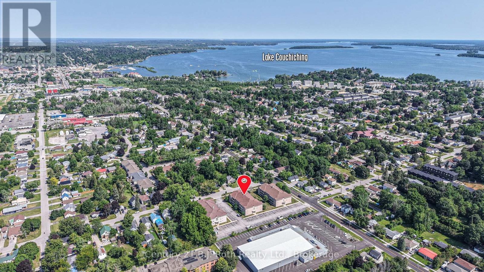 View to Lake Couchiching - Unit 201 - 115 Bond Street, Orillia, ON - Outdoor With Body Of Water With View