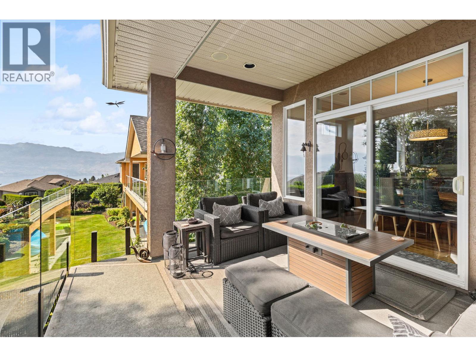 Dining Room Terrace - 1635 Gregory Road, West Kelowna, BC - Outdoor With Deck Patio Veranda With Exterior