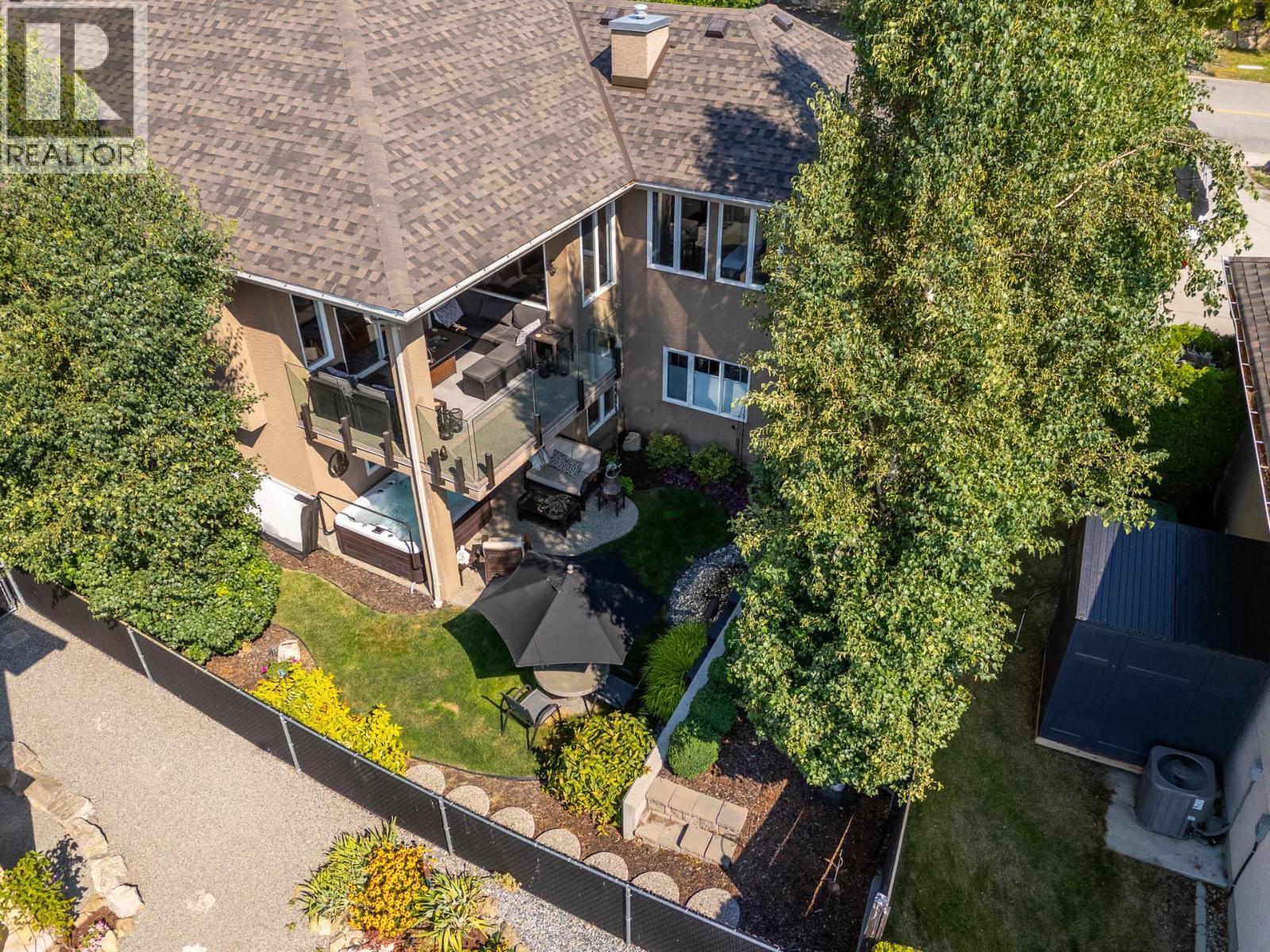 Backyard Aerial View - 1635 Gregory Road, West Kelowna, BC - Outdoor