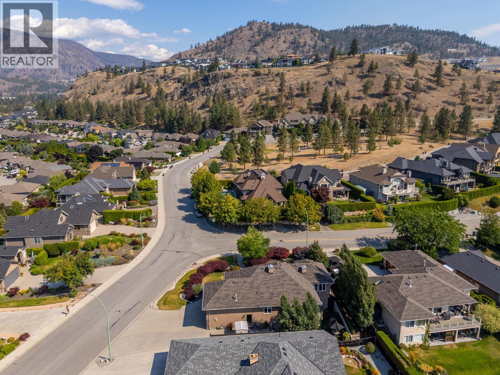 Corner Lot Aerial View - 1635 Gregory Road, West Kelowna, BC - Outdoor With View