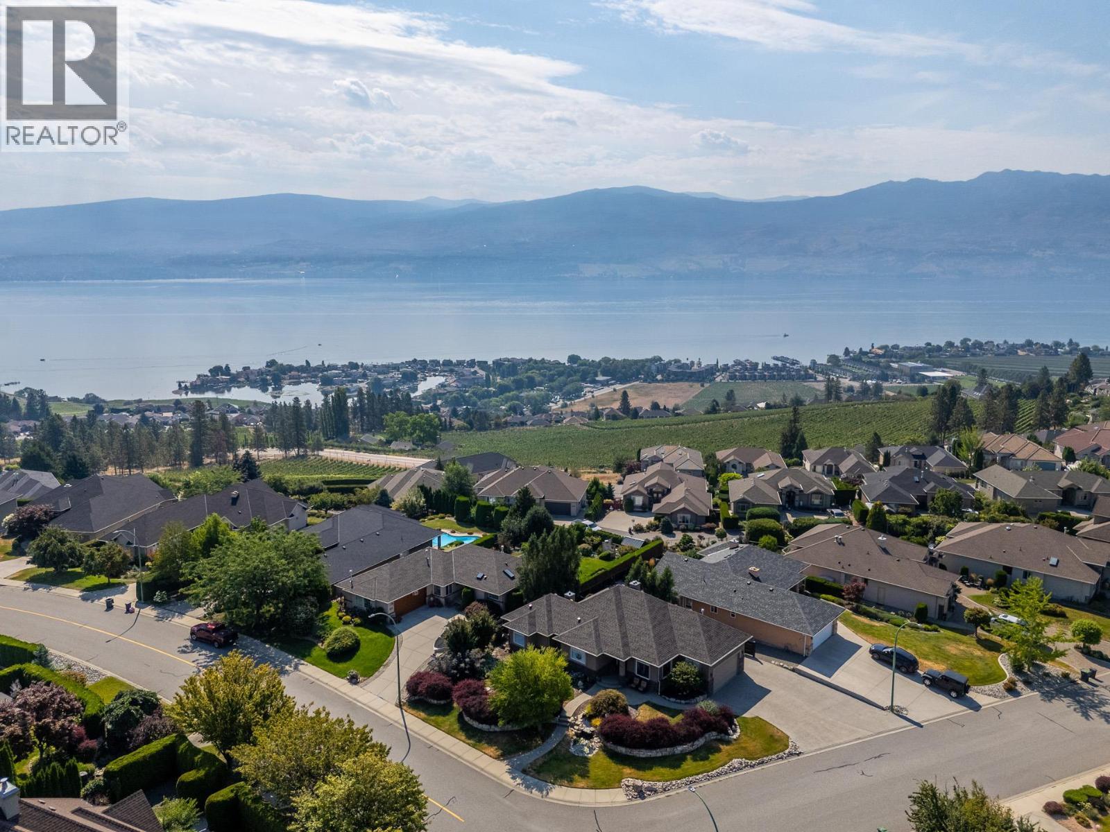 Corner Lot Aerial View - 1635 Gregory Road, West Kelowna, BC - Outdoor With View