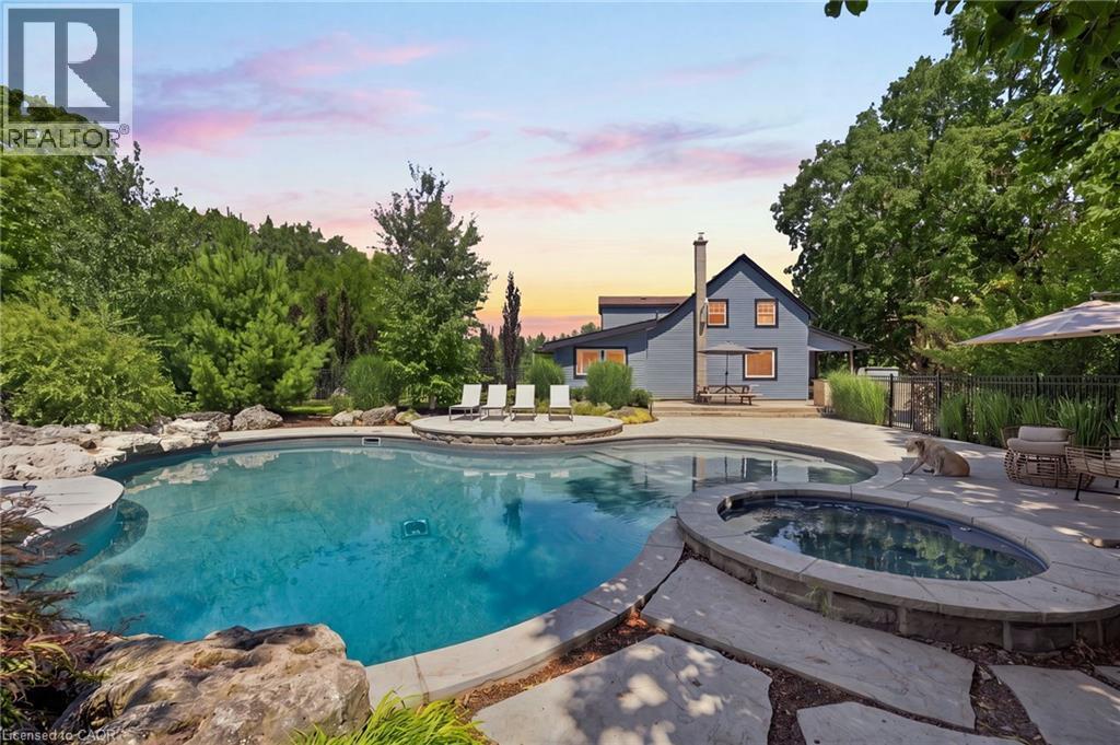 62 Thompson Road, Brantford, ON - Outdoor With In Ground Pool