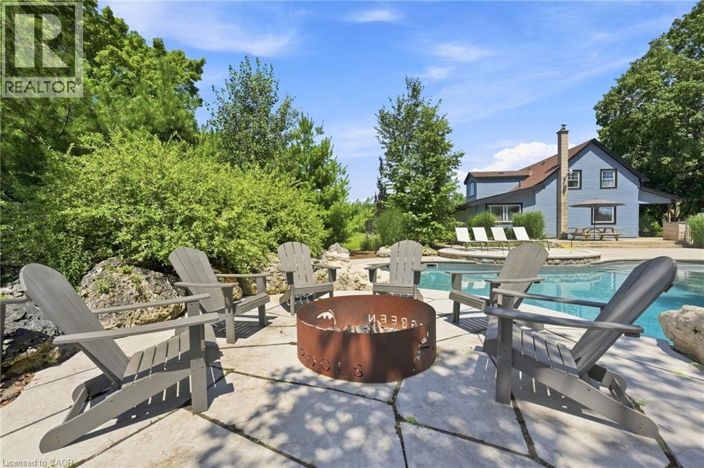 62 Thompson Road, Brantford, ON - Outdoor With In Ground Pool With View