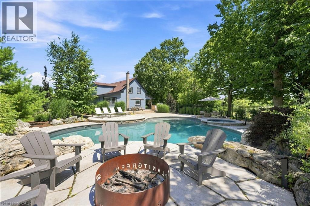 62 Thompson Road, Brantford, ON - Outdoor With In Ground Pool