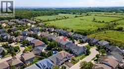 Aerial perspective showcasing a residential neighborhood with varied architectural styles - 