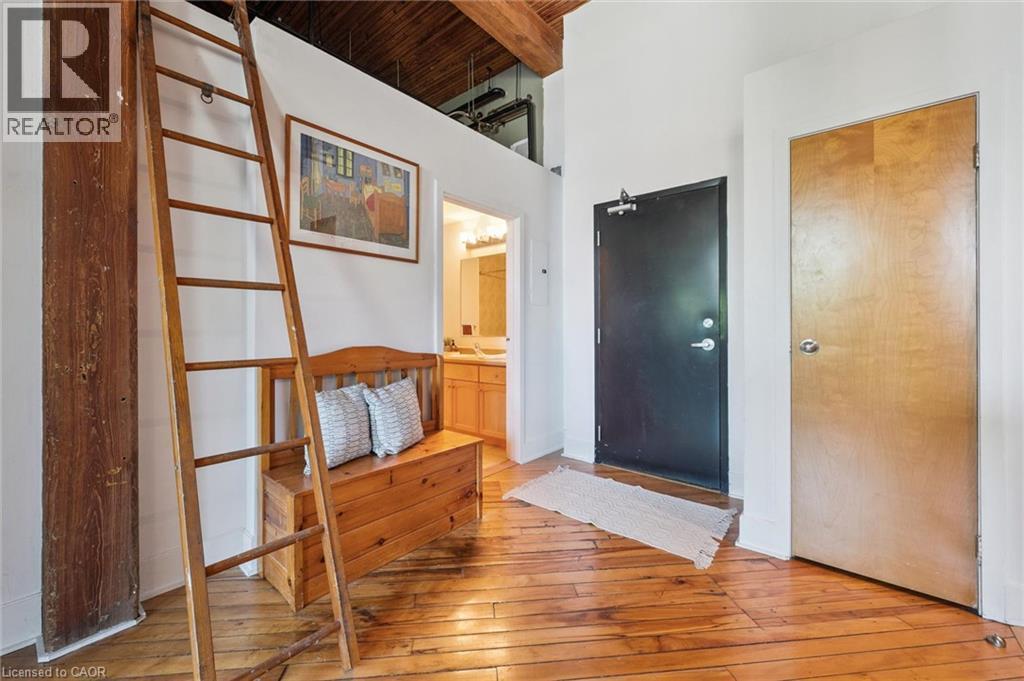 Front Foyer and Ladder that leads to the Utility Loft - 26 Ontario Street Unit# 127, Guelph, ON - Indoor Photo Showing Other Room