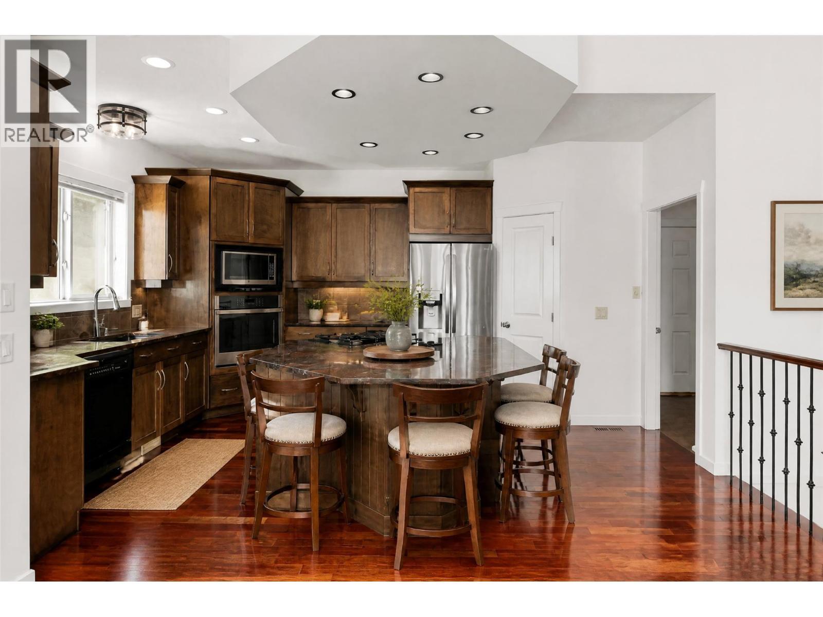Upper Kitchen - virtually staged - 1581 Gregory Road, West Kelowna, BC - Indoor