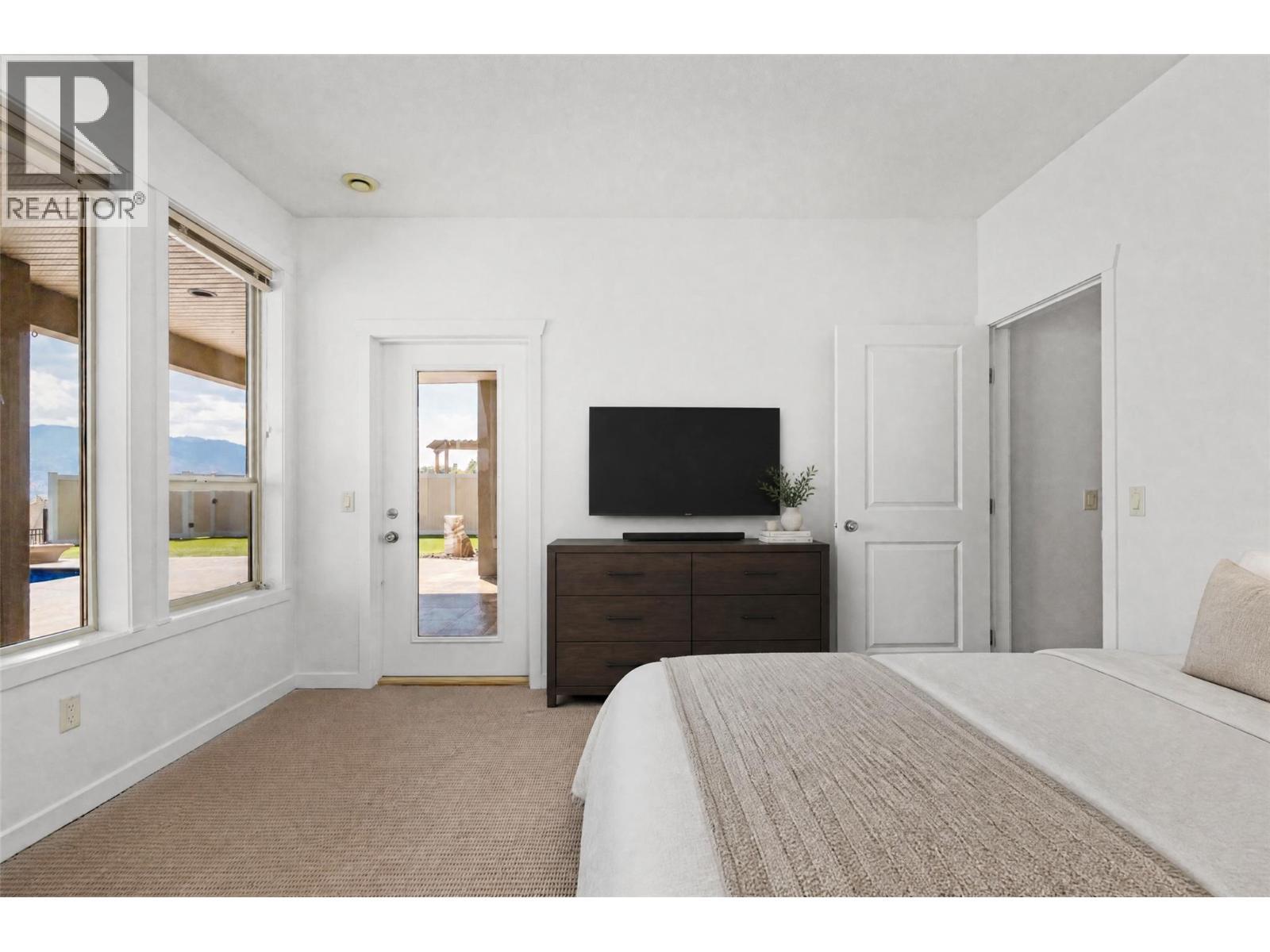 Lower Primary - virtually staged - 1581 Gregory Road, West Kelowna, BC - Indoor Photo Showing Bedroom