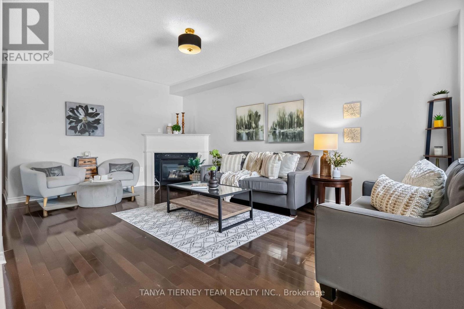 53 Chiswick Avenue, Whitby, ON - Indoor Photo Showing Living Room With Fireplace