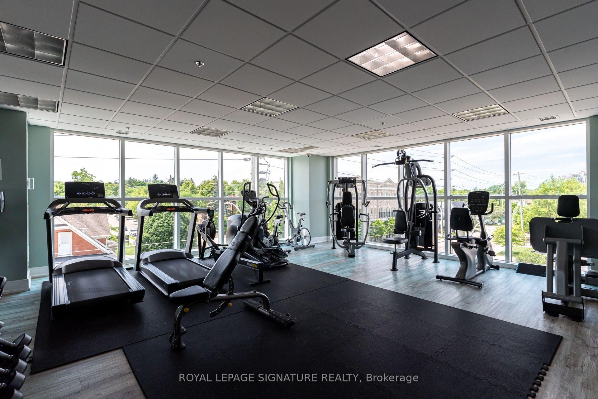 506-144 Park Street, Waterloo, ON - Indoor Photo Showing Gym Room