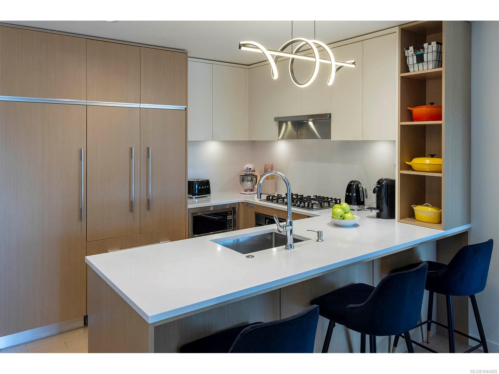 #502-1033 Cook St, Victoria, BC - Indoor Photo Showing Kitchen With Upgraded Kitchen