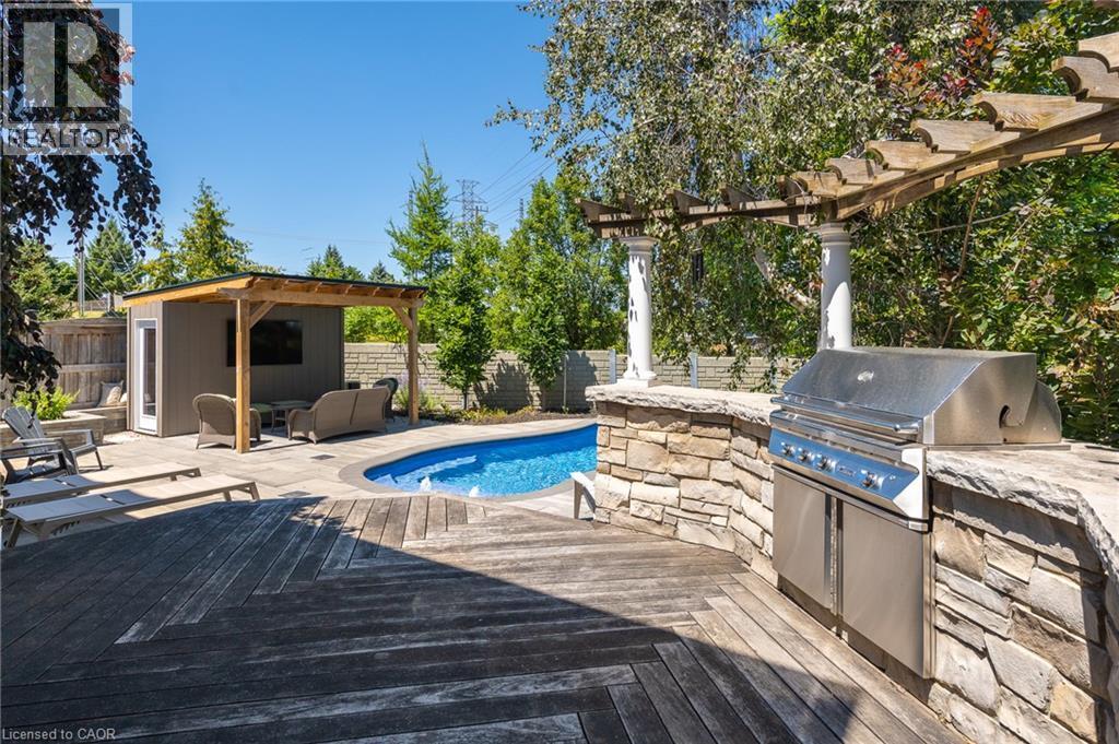 936 Dunblane Court, Kitchener, ON - Outdoor With In Ground Pool With Deck Patio Veranda
