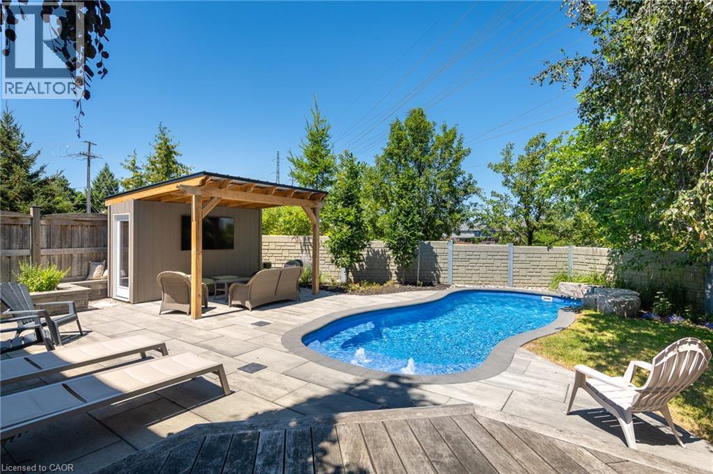 936 Dunblane Court, Kitchener, ON - Outdoor With In Ground Pool With Deck Patio Veranda With Backyard