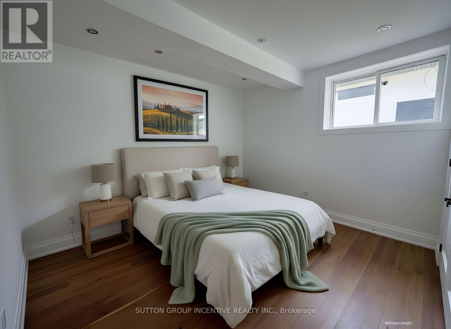 AI Generated Concept - Basement Bedroom - 5 Jean Miller Court, Springwater, ON - Indoor Photo Showing Bedroom