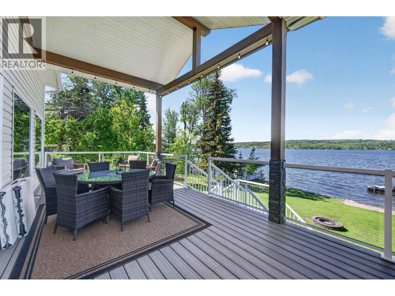 13239 Paradise Street, Fort St. John, BC - Outdoor With Body Of Water With Deck Patio Veranda With Exterior