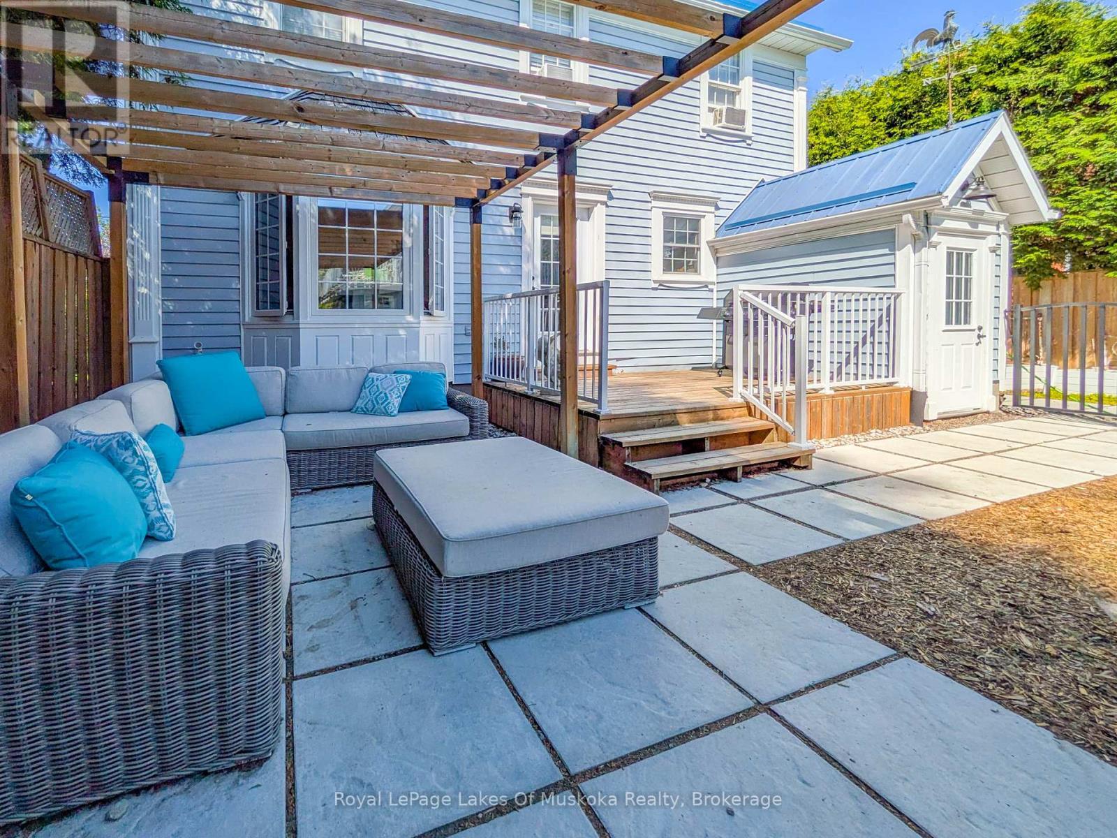 MAIN HS: Patio Area - 212 James Street, Bracebridge, ON - Outdoor With Deck Patio Veranda With Exterior