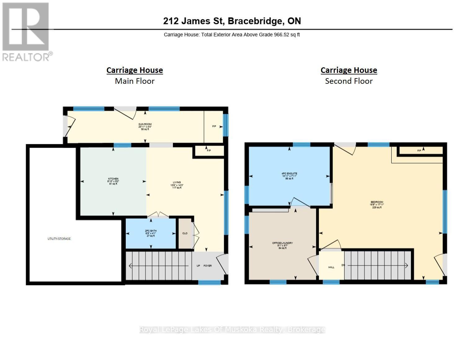 CARRIAGE HOUSE FLOOR PLAN - 212 James Street, Bracebridge, ON - Other