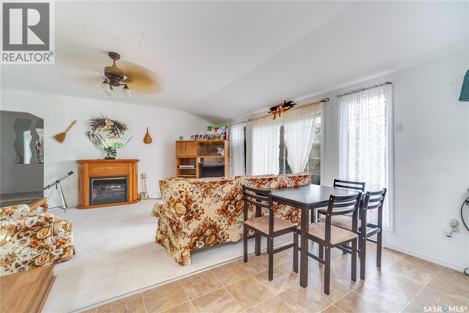 547 Douglas Drive, Buffalo Pound Lake, SK - Indoor With Fireplace