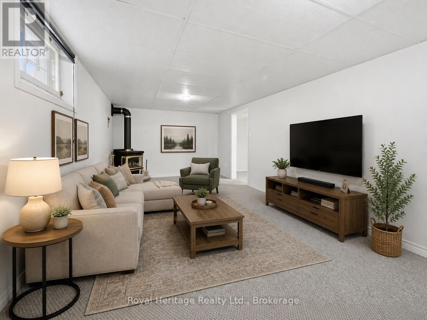 Virtually Staged - 56 Fifth Avenue, Quinte West (Murray Ward), ON - Indoor Photo Showing Living Room