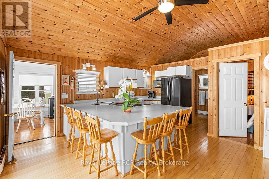 LARGE EAT IN KITCHEN - 48 Island View Drive N, South Bruce Peninsula, ON - Indoor Photo Showing Dining Room
