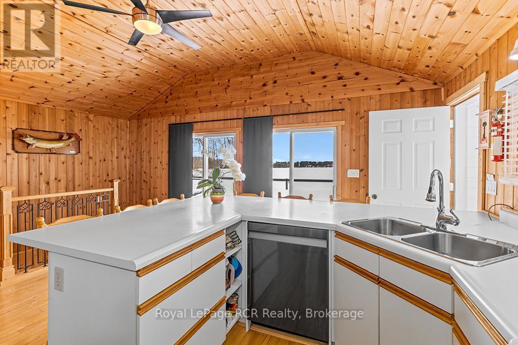 TONS OF PREP SPACE - 48 Island View Drive N, South Bruce Peninsula, ON - Indoor Photo Showing Kitchen With Double Sink