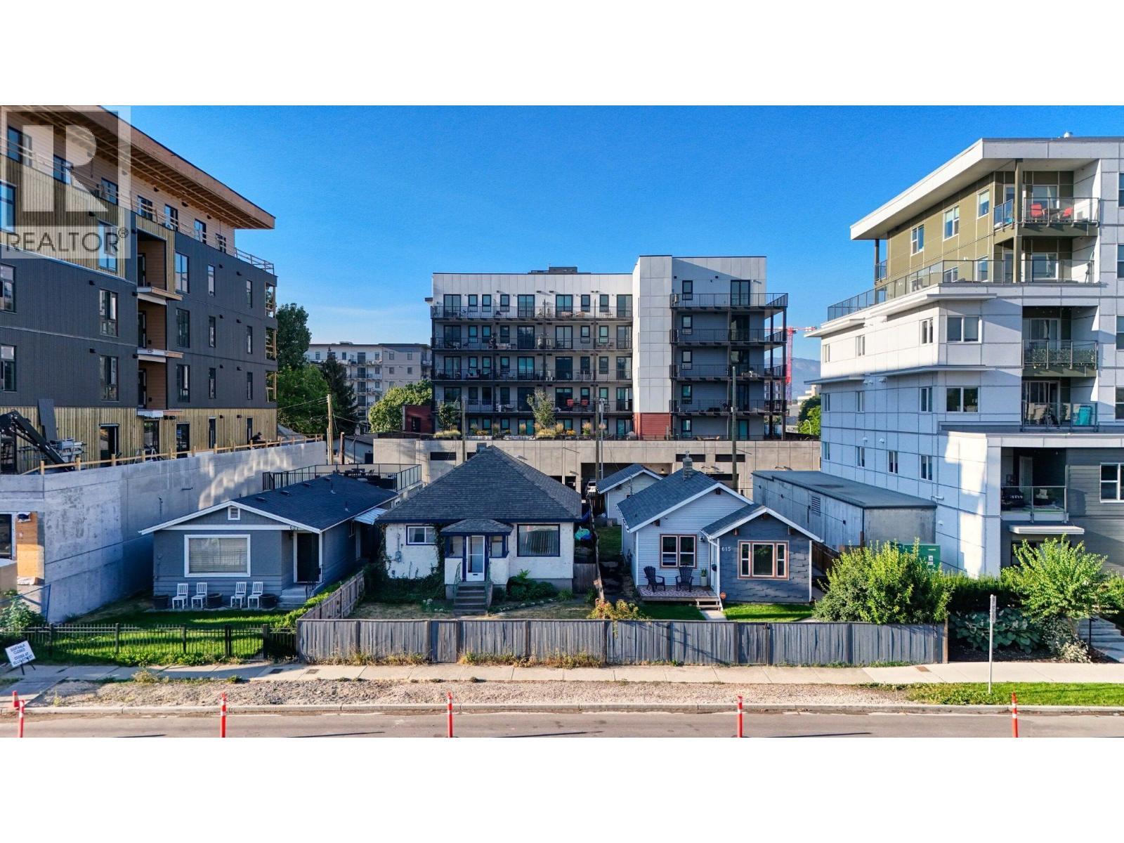 615/623 Clement Ave. Land Assembly Opportunity - 615 Clement Avenue, Kelowna, BC - Outdoor With Facade