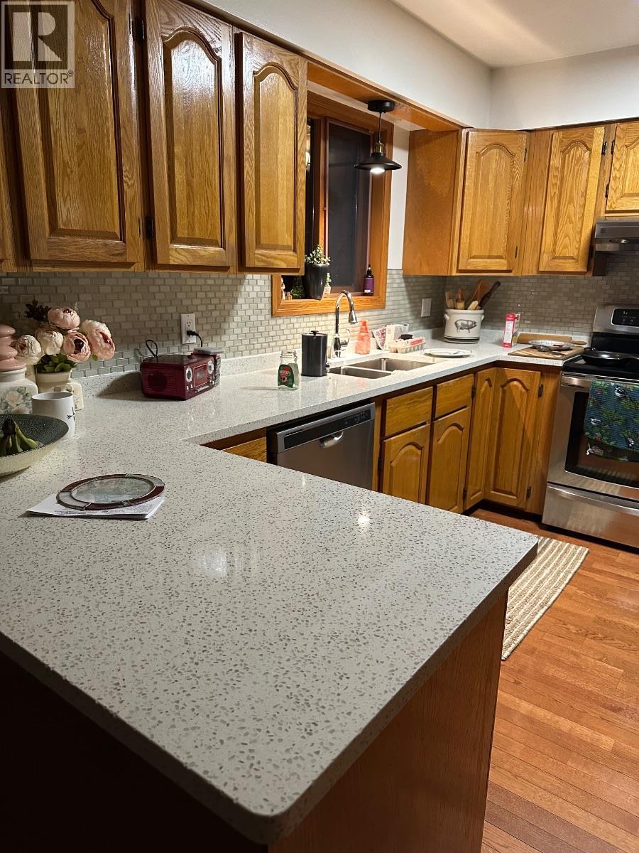 5128 44 Place Ne, Chetwynd, BC - Indoor Photo Showing Kitchen With Double Sink
