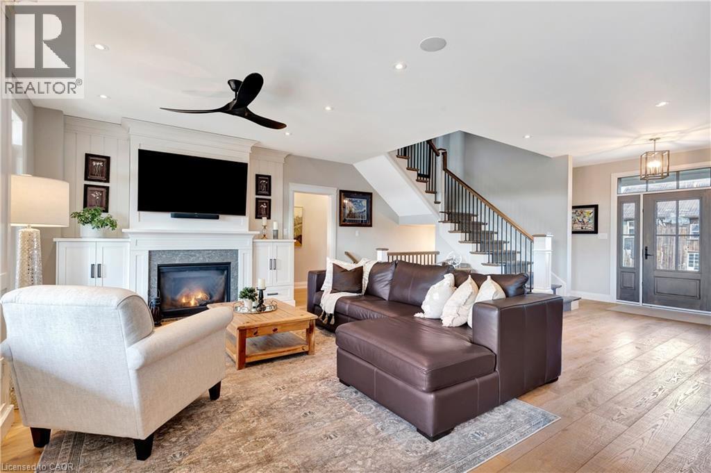 42 Parsonage Road, Ancaster, ON - Indoor Photo Showing Living Room With Fireplace