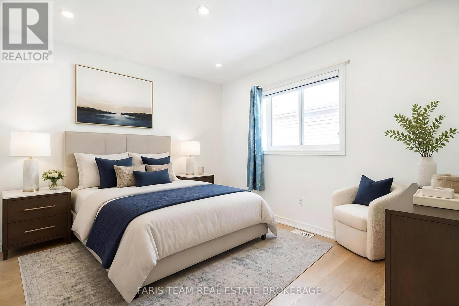 Virtually staged - 2 Vanessa Drive, Orillia, ON - Indoor Photo Showing Bedroom