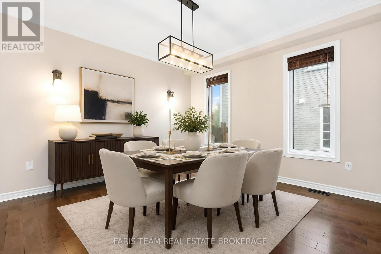 Virtually staged - 3 Prince William Way, Barrie, ON - Indoor Photo Showing Dining Room
