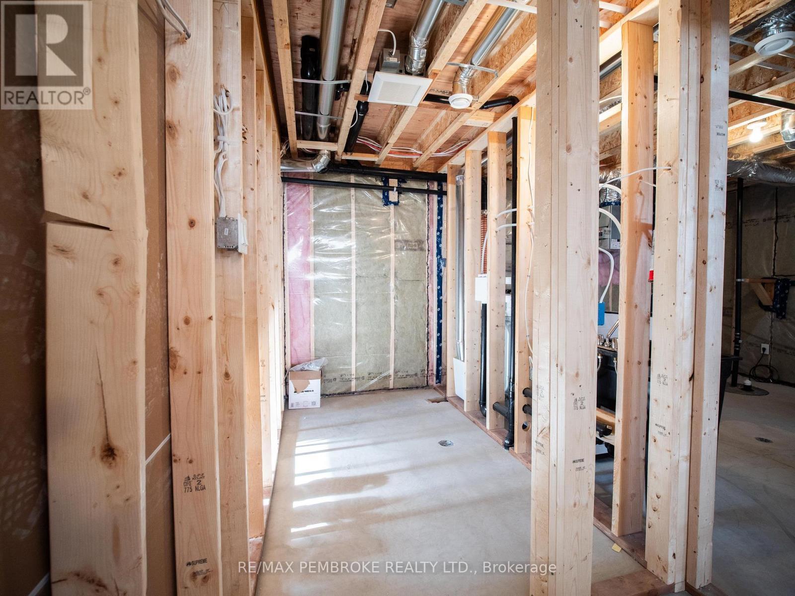 Roughed In Bathroom - 62 Eddy Crescent, Pembroke, ON - Indoor Photo Showing Basement