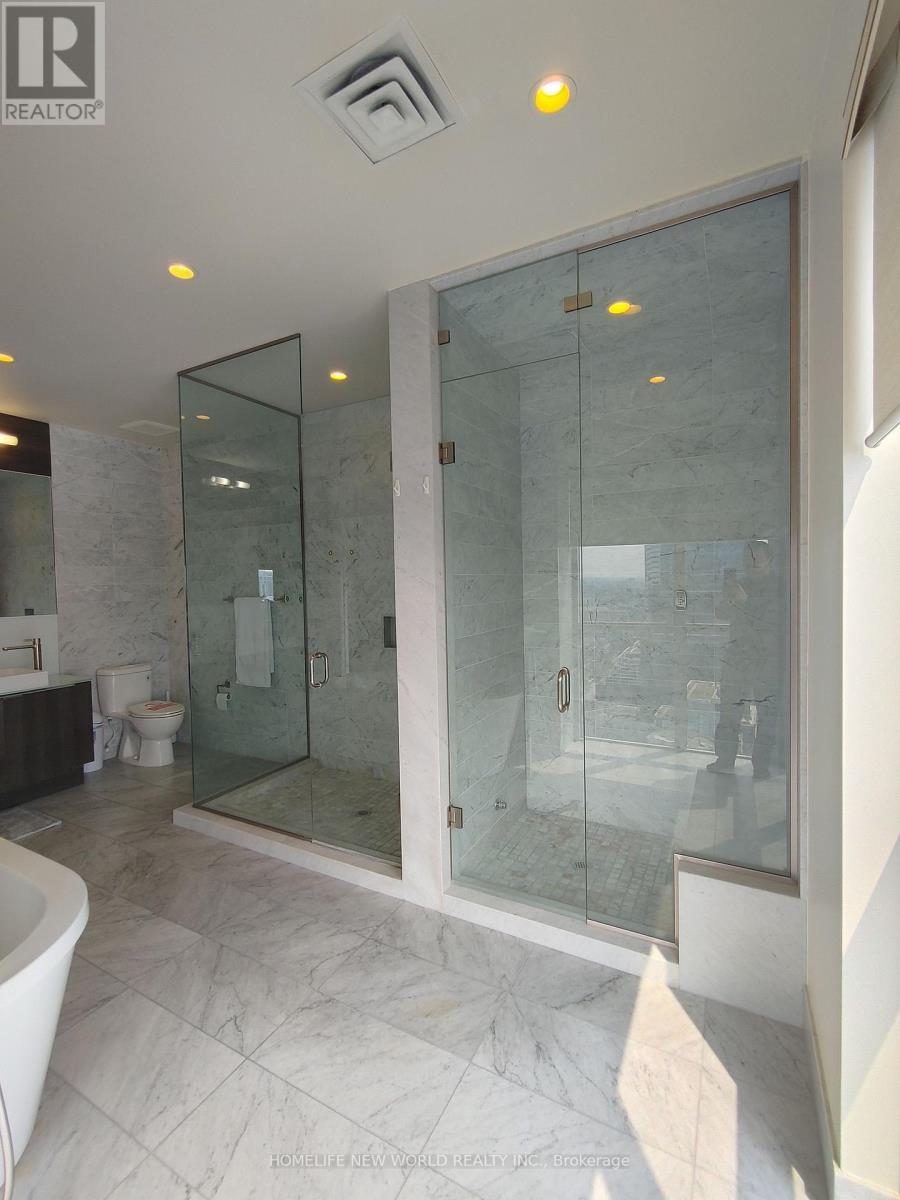 Master BR Shower & Steam RM - 4406 - 300 Front Street W, Toronto, ON - Indoor Photo Showing Bathroom