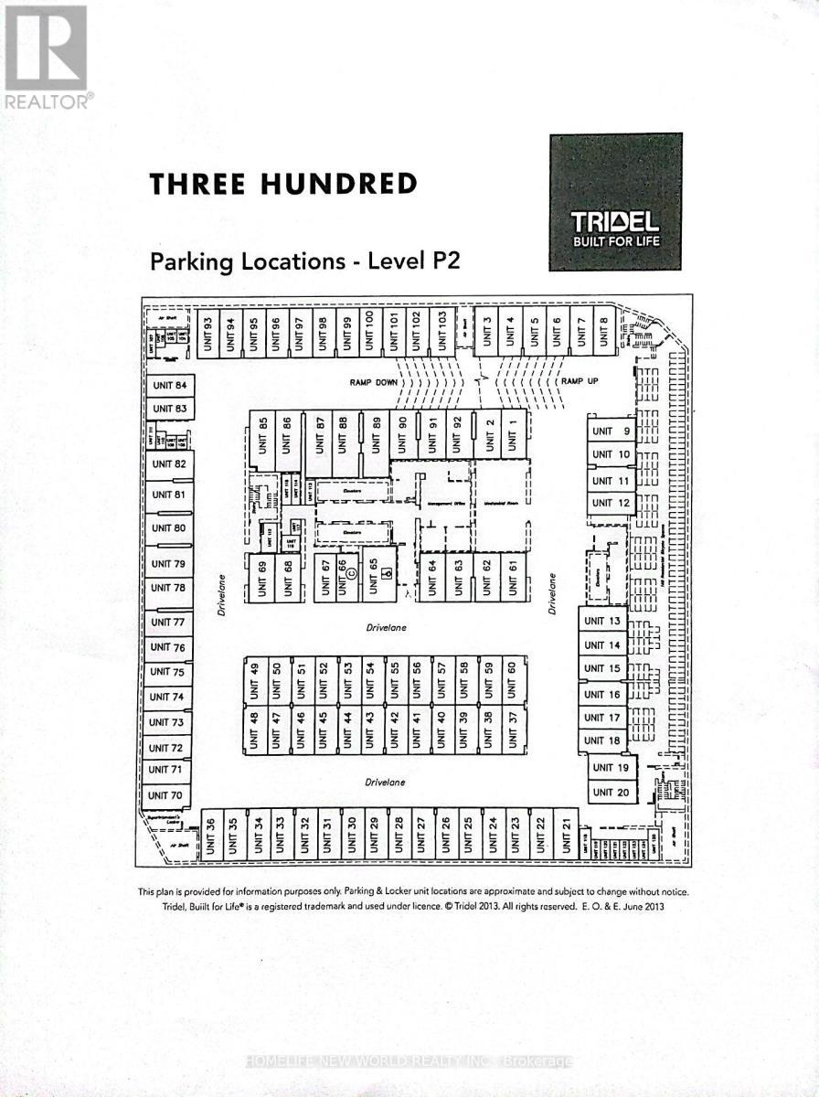 P.2 Parking Map - 4406 - 300 Front Street W, Toronto, ON - Other