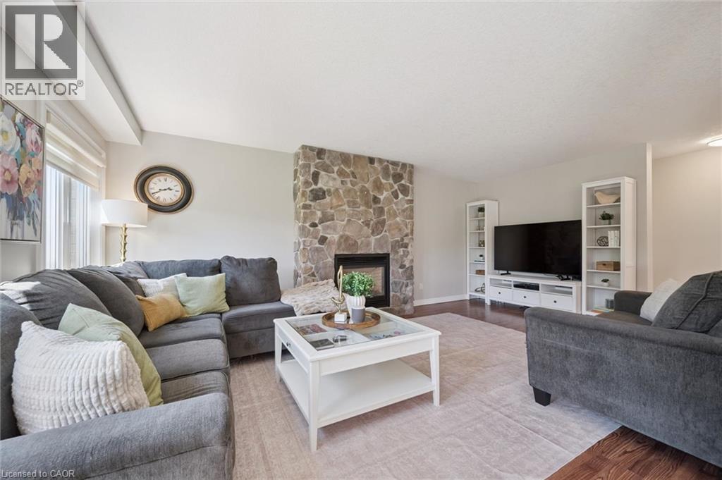56 Henhoeffer Crescent, Kitchener, ON - Indoor Photo Showing Living Room With Fireplace