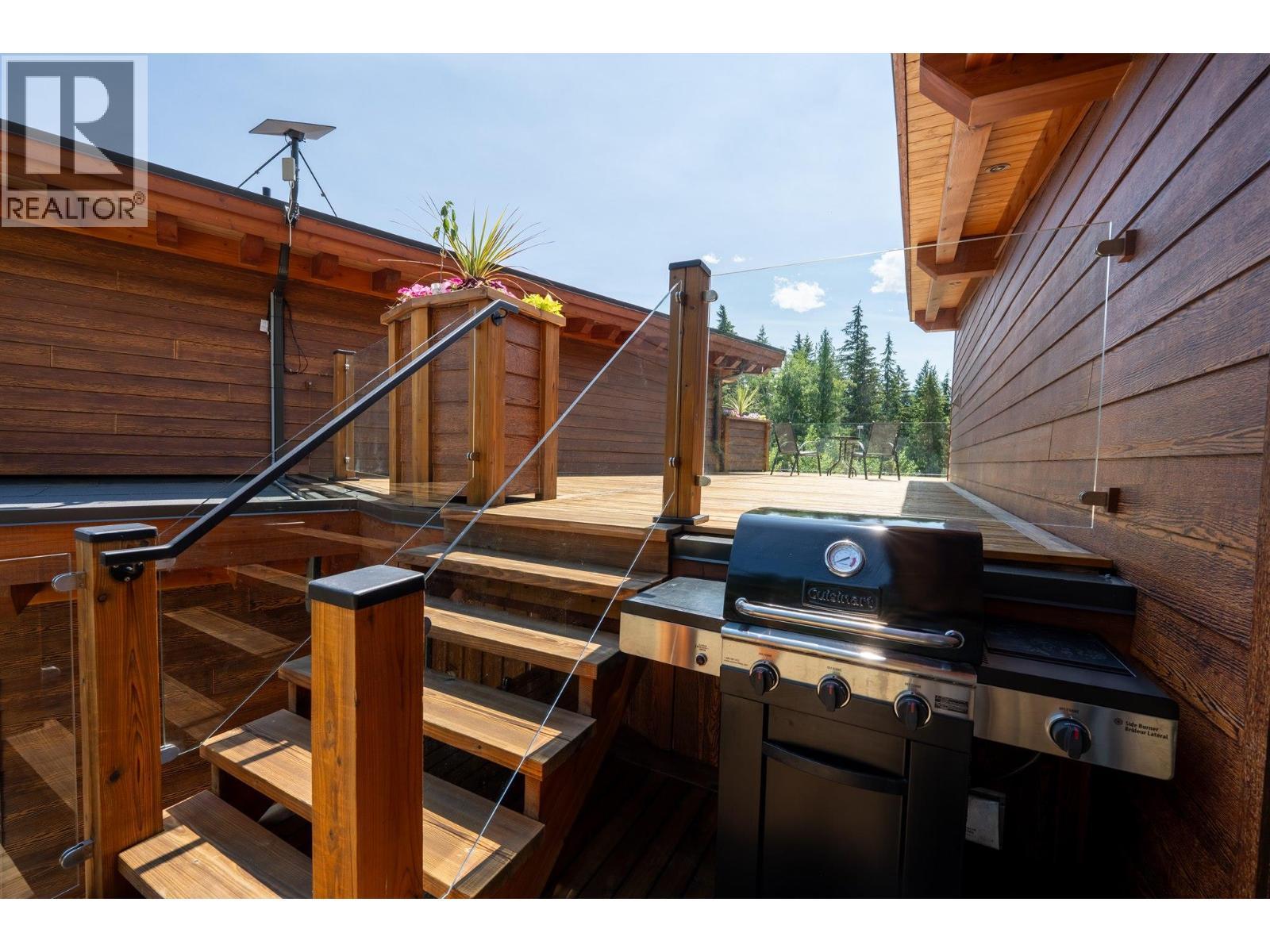 Rooftop deck in owners/caretaker suite - 1917 Mt Mcpherson Drive, Revelstoke, BC - Outdoor With Exterior